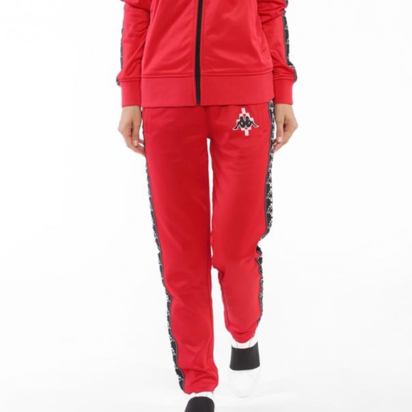 Burlon County of Milan | Pants & Jumpsuits | Marcelo Burlon Track Suit Red Women | Poshmark